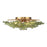 Crystorama Esme 6Lt 22.5" Semi Flush Mount, Aged Brass/Green