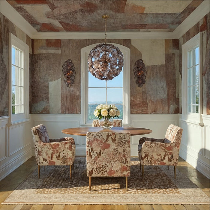 Crystorama Esme 4 Light 23" Sconce, Aged Brass/Smoke