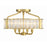 Crystorama Farris 4 Light Flush Mount, Aged Brass
