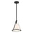 Crystorama Fulton 1 Light Mini Pendant, Black/White - FUL-900-BK