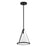 Crystorama Fulton 1 Light Pendant, Black/White