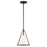 Crystorama Fulton 1 Light Pendant, Black/White