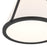 Crystorama Fulton 1 Light Semi Flush Mount, Black/White