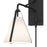 Crystorama Fulton 1 Light Task Sconce, Black/White