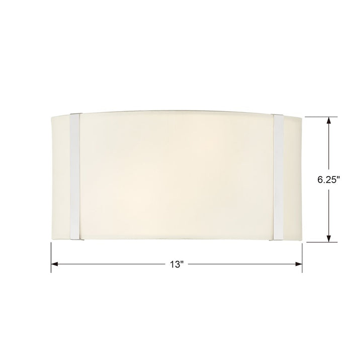 Crystorama Fulton 2 Light Wall Mount