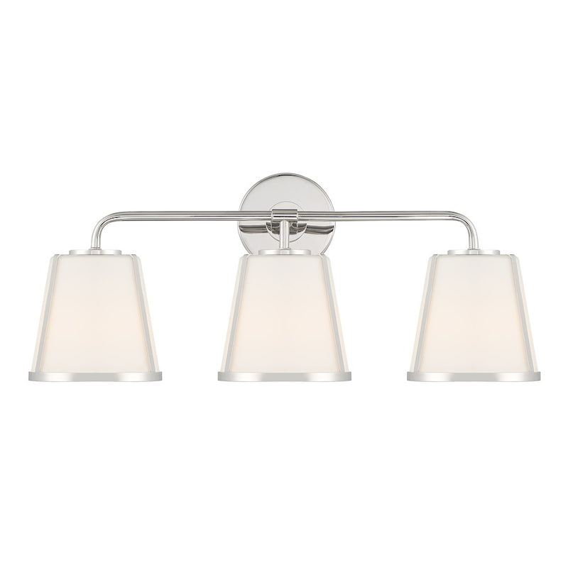 Crystorama Fulton 3 Light Bath Vanity, White