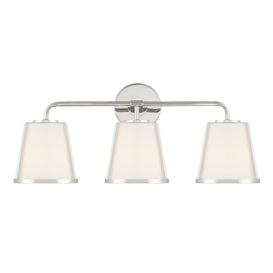 Crystorama Fulton 3 Light Bath Vanity, White