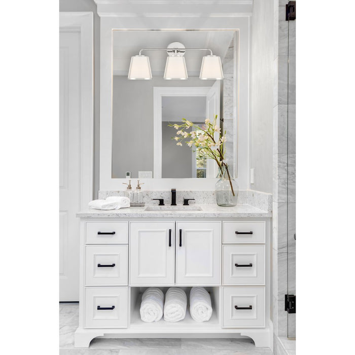 Crystorama Fulton 3 Light Bath Vanity, White