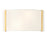 Crystorama Fulton 4 Light Linear Oval Chandelier, Gold/White