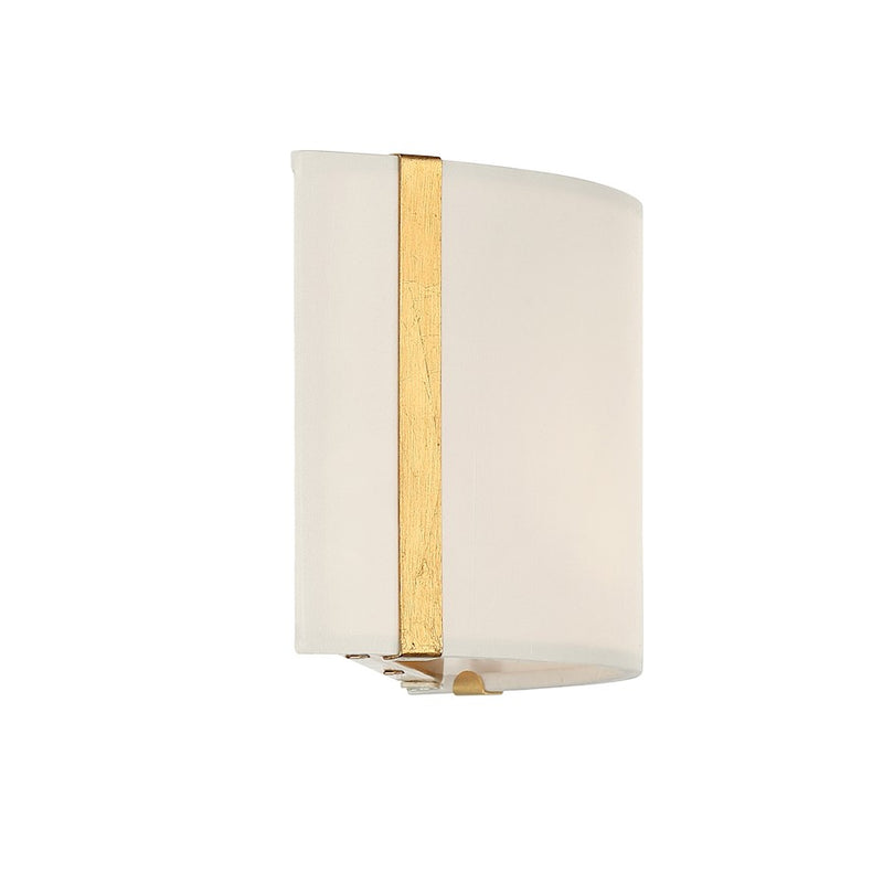 Crystorama Fulton 4 Light Linear Oval Chandelier, Gold/White