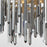 Crystorama Gemma 7 Light 24" Chandelier, Modern Gold/Silver