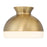 Crystorama Gidget 1 Light Flush Mount, Vibrant Gold/Etched Opal