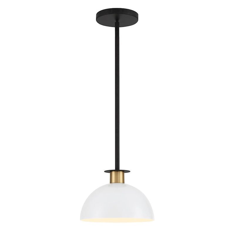 Crystorama Gigi 1 Light Pendant, White