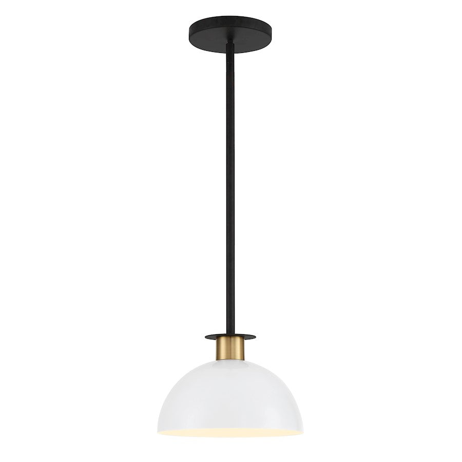Crystorama Gigi 1 Light Pendant, White