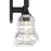 Crystorama Gregory 3 Light Bath Light, Matte Black/Clear