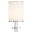Crystorama Hatfield 8 Light Chandelier, Polished Nickel/White