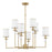 Crystorama Hatfield 8 Light Chandelier, Vibrant Gold/White