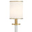 Crystorama Hatfield 8 Light Chandelier, Vibrant Gold/White