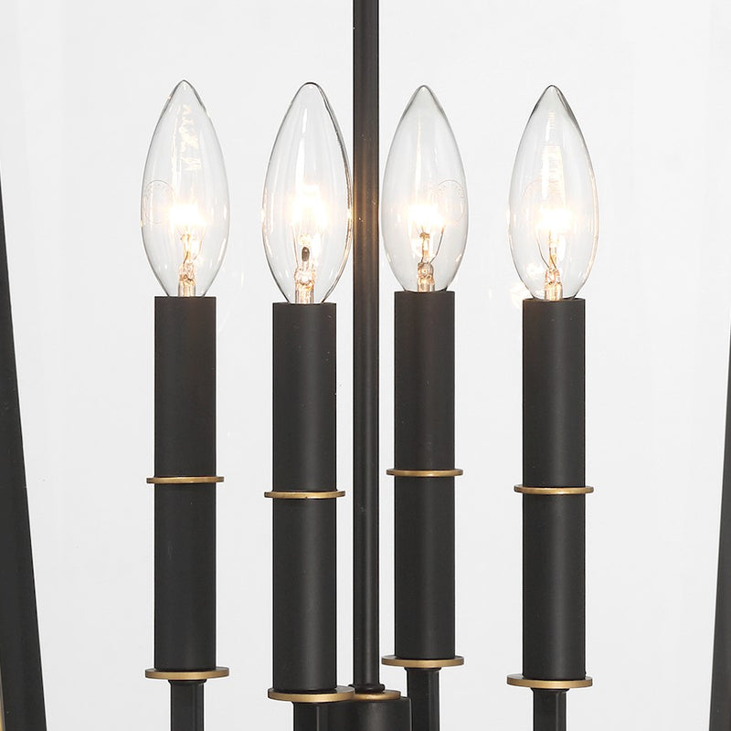 Crystorama Hawkins 4Lt 15" Outdoor Sconce, Black/Textured Gold