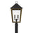 Crystorama Hawkins 4 Light Outdoor Post, Black/Textured Gold