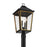 Crystorama Hawkins 4 Light Outdoor Post, Black/Textured Gold