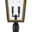 Crystorama Hawkins 4 Light Outdoor Post, Black/Textured Gold