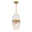 Crystorama Hayes 4 Light Mini Pendant, Aged Brass - HAY-1401-AG