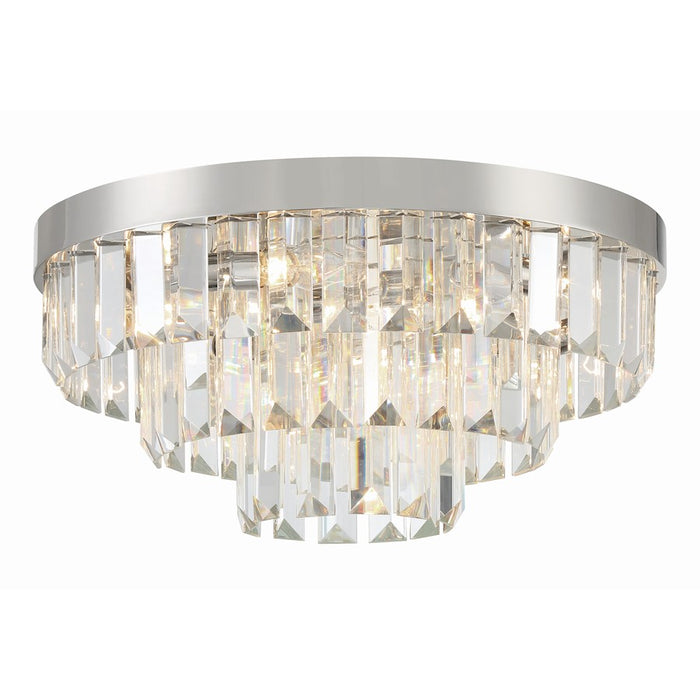 Crystorama Hayes 8 Light Flush Mount