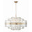 Crystorama Hayes 16 Light 21" Chandelier, Brass/Faceted Crystal