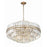 Crystorama Hayes 16 Light 21" Chandelier, Brass/Faceted Crystal