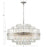 Crystorama Hayes Chandelier, Polished Nickel