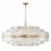 Crystorama Hayes Chandelier, Aged Brass