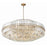 Crystorama Hayes Chandelier, Aged Brass