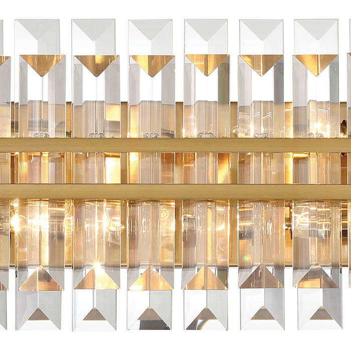 Crystorama Hayes 4 Light Sconce, Aged Brass