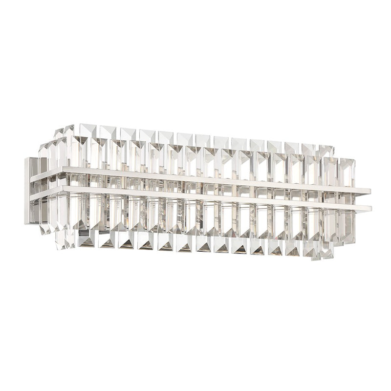 Crystorama Hayes 4 Light Sconce, Polished Nickel