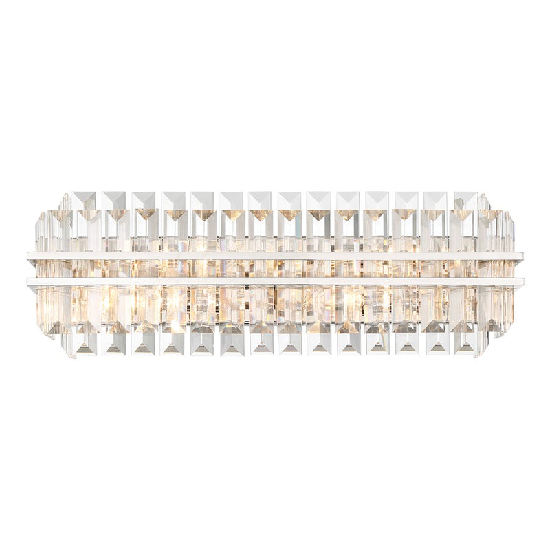 Crystorama Hayes 4 Light Sconce, Polished Nickel