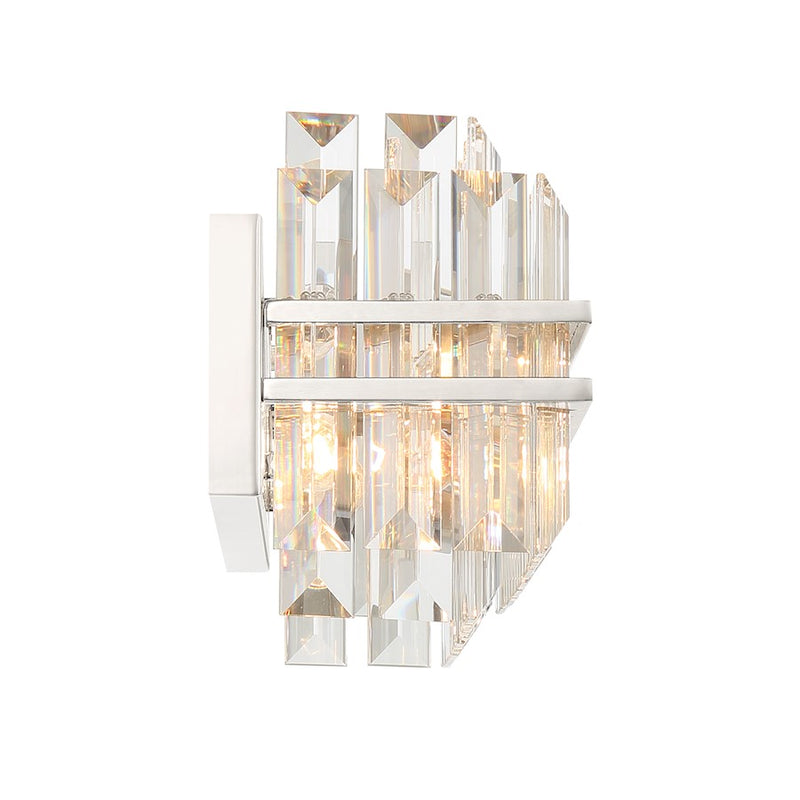 Crystorama Hayes 4 Light Sconce, Polished Nickel