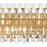 Crystorama Hayes 6 Light Sconce, Aged Brass