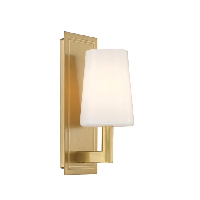 Crystorama Hogan 1 Light 4.5" Sconce, Aged Brass - HGN-3901-AG