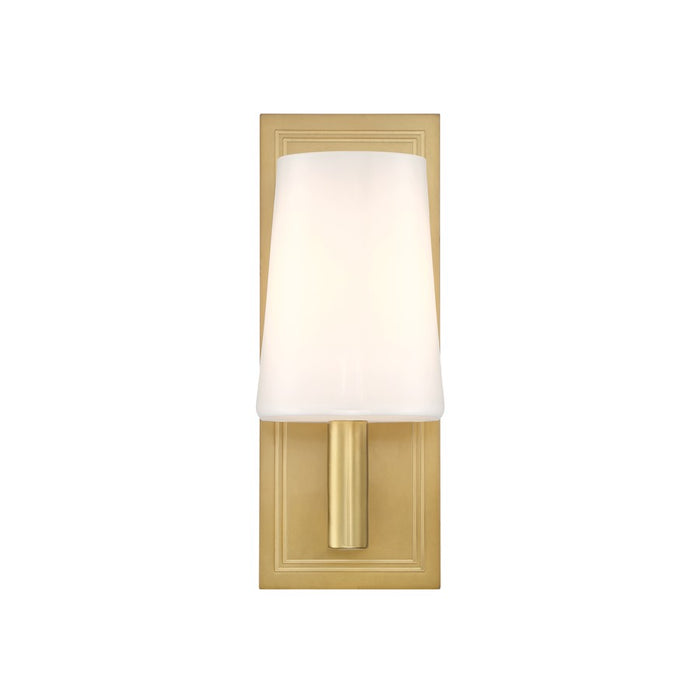 Crystorama Hogan 1 Light 4.5" Sconce, Aged Brass