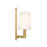 Crystorama Hogan 1 Light 4.5" Sconce, Aged Brass