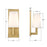 Crystorama Hogan 1 Light 4.5" Sconce, Aged Brass