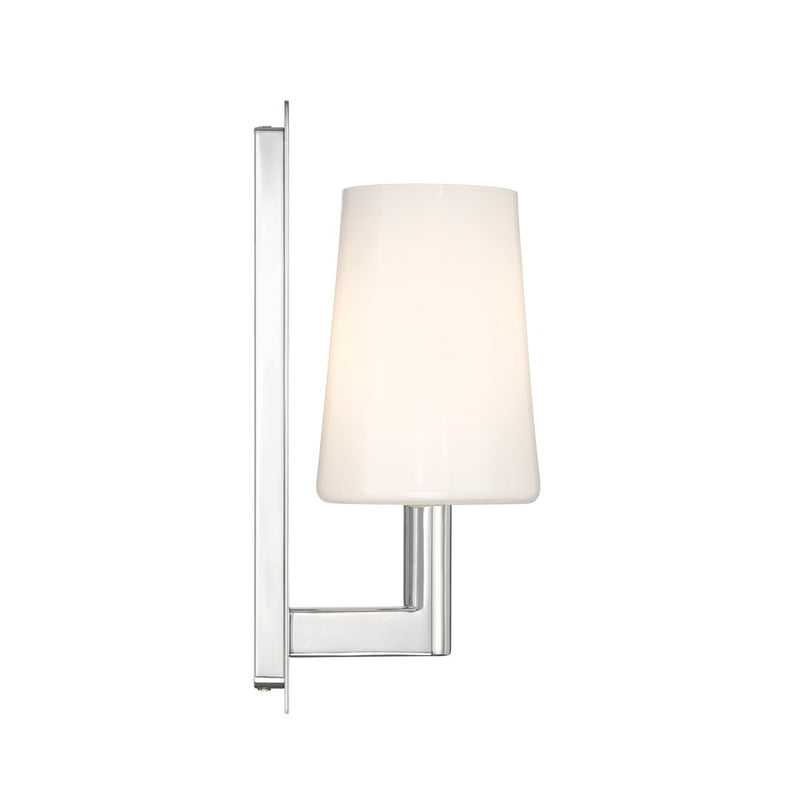 Crystorama Hogan 1 Light 4.5" Sconce, Polished Chrome