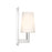 Crystorama Hogan 1 Light 4.5" Sconce, Polished Chrome