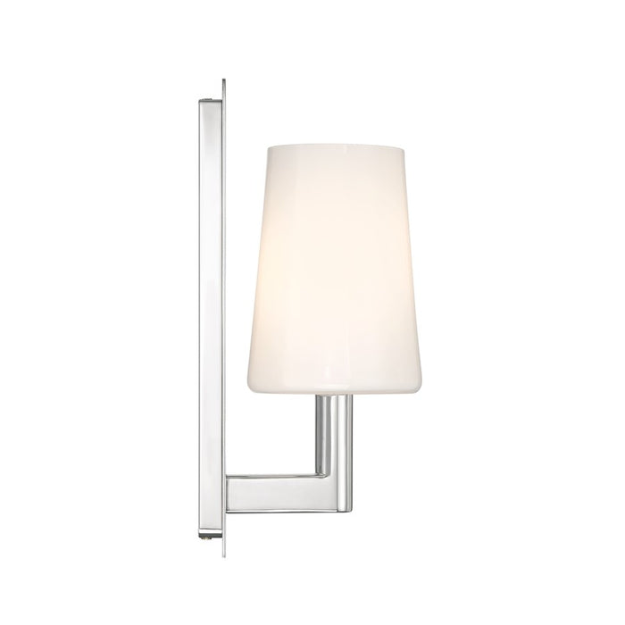 Crystorama Hogan 1 Light 4.5" Sconce, Polished Chrome