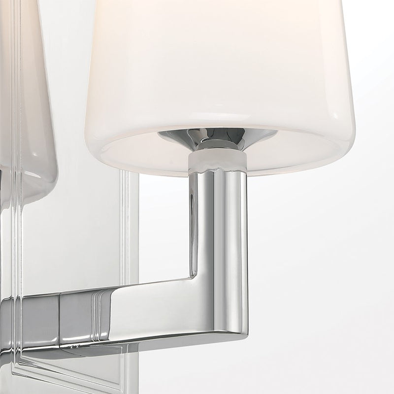 Crystorama Hogan 1 Light 4.5" Sconce, Polished Chrome