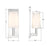 Crystorama Hogan 1 Light 4.5" Sconce, Polished Chrome