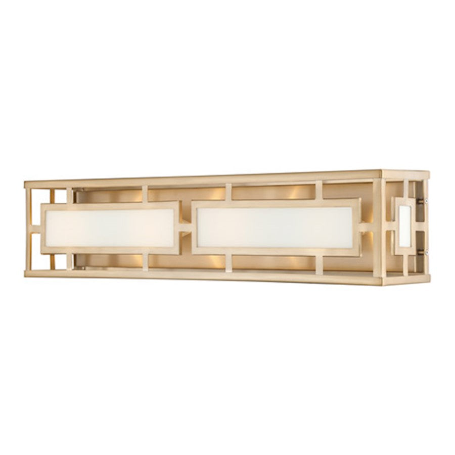 Crystorama Hillcrest 4 Light Bath, Vibrant Gold