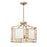 Crystorama Hillcrest 6 Light Chandelier, Vibrant Gold