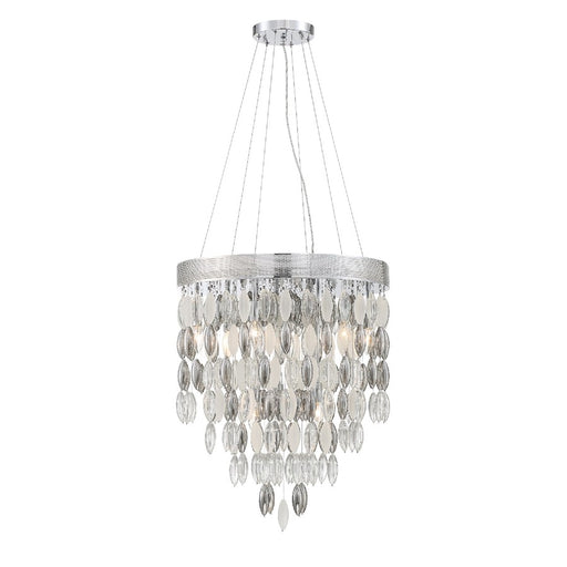 Crystorama Hudson Chandelier, Chrome